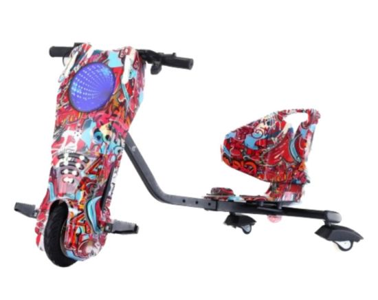 صورة سكوتر درفت صغير ذكي بطبعات ملونة متعددة 36 فولت بثلاث عجلات